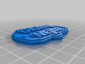 oktay nejla Anahtarlık özelleştirilmiş 3d print model - Mito3D