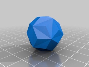 triakis l'icosaèdre les mathématiques de l'art krisp3d 3d print model - Mito3D