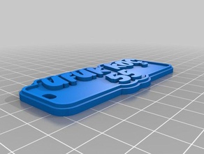 ufuk Koç Anahtarlık özelleştirilmiş 3d print model - Mito3D