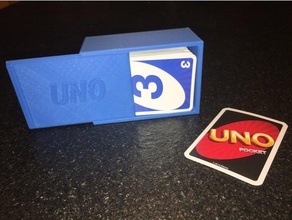 uno-Karten'box - boite pour jeu-carte-uno Spiele box Karten carte gewählt werden Spiel jeu uno 3d print model - Mito3D