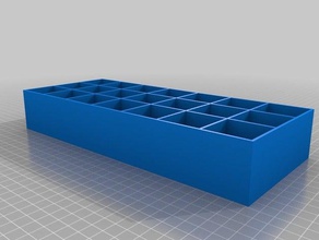 Pillendose 40x40x45 3x7 Container kundengebundene 3d print model - Mito3D