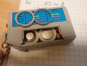 biri-1 batterie adaptateur 625a lr44 de l'électronique 3d print model - Mito3D