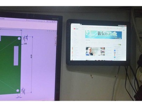 montaggio a parete, in caso 101 lcd di base office monitor per il supporto del vesa muro parete 3d print model - Mito3D