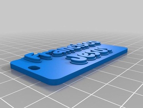 francisco jesus p Anahtarlık özelleştirilmiş 3d print model - Mito3D