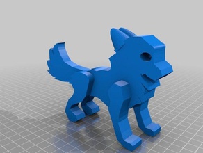 copy wolf 3d printing 3d print model - Mito3D