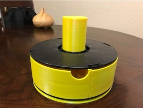 hatchbox de cola soporte cajón los contenedores filamento bobina la upcycle upcycling 3d print model - Mito3D