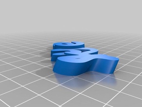 skye Schlüsselanhänger kundengebundene 3d print model - Mito3D