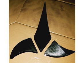 trekkie Klingonisch-Wand-Kunst Kunst 3d print model - Mito3D