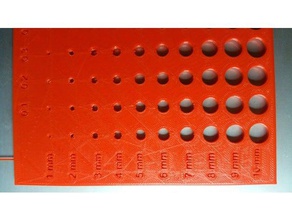 holes gauge 1mm-10mm 3d printing 3d print model - Mito3D