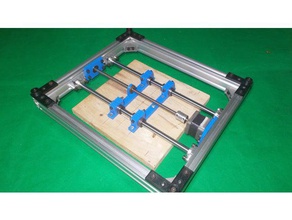 023-caseiro roteador moinho cnc laser plotter impressora 3d, máquina de diy eixo y slide linear cama estrutura base máquinas-ferramentas 3d print model - Mito3D