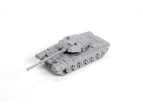 t90 tank simple model kit vehicles 3d print model - Mito3D