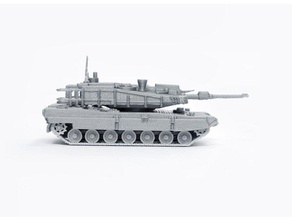 k2 black panther tankı basit bir maket araç 3d print model - Mito3D