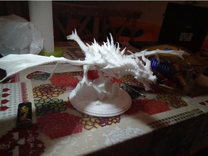 drago di skyrim base le creature 3d print model - Mito3D
