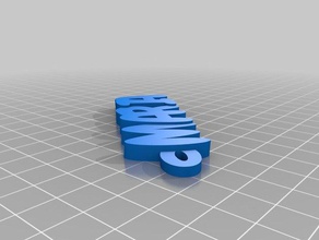 maria Schlüsselanhänger kundengebundene 3d print model - Mito3D