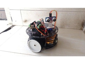 multi-propósito 2wd robot chasis diy 3d print model - Mito3D