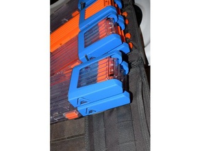 nerf rivista clip vettore - molle compatibile sport & fitness all'aperto pistola mod 3d print model - Mito3D