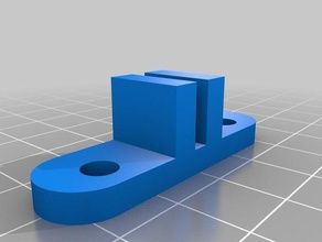 endstop & belt mount 3d printer parts 2020 extrusion openbuilds prusa i3 x axis x-axis 3d print model - Mito3D