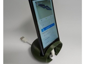 Telefon-stand-Verstärker audio Verstärker Ladegerät lade-dock dock openscad Handy-Ladegerät Telefon stand 3d print model - Mito3D