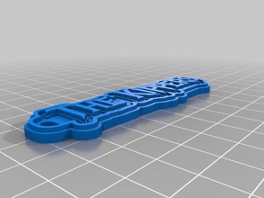 llavero de metal 2extruders llaveros personalizado 3d print model - Mito3D
