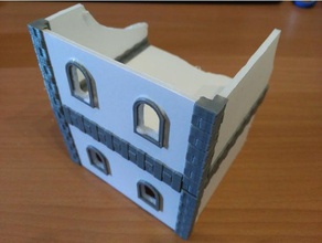 basic parametric arched window buildings & structures arch frostgrave wargame 3d print model - Mito3D