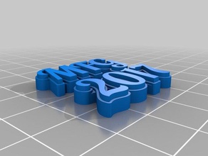 mfg2017 de porte-clés personnalisé 3d print model - Mito3D