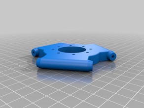 my customized delta effector template 3d printer parts 3d print model - Mito3D