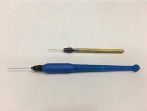 ergonomic grip needle collet hand tools tool microscopy 3d print model - Mito3D