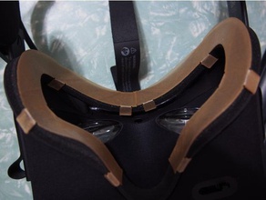 face à languettes du cache oculus rift cv1 les pièces de rechange le couvercle visage 3d print model - Mito3D