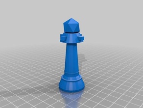 king Modell Schach 3d print model - Mito3D
