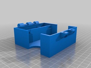 magnetic mtg deck box toy & game accessories commander deckbox holder magic gathering edh 3d print model - Mito3D