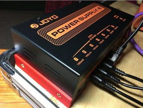 joyo power 4 pedal board supply mount bracket music guitar musical instrument 3d print model - Mito3D
