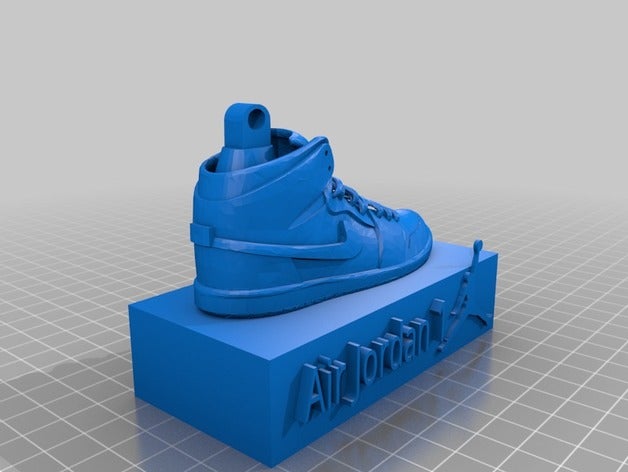 jordan 1 sculpture 3d printing air michael nike shoes sneaker winged sneakers 3D print model - Mito3D