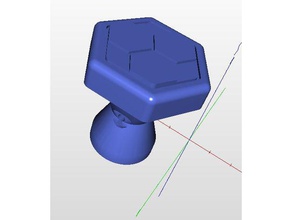 door handle square shaft diy 3d print model - Mito3D