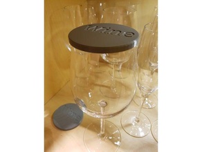 coperchio bicchiere di vino cucina & sala da pranzo 3d print model - Mito3D