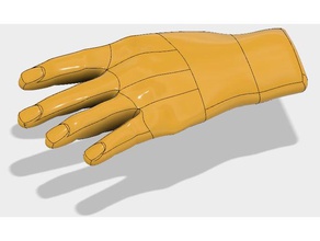 desenho da palma mão 3d print model - Mito3D