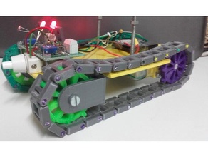orugabot robótica alca3d oruga printbot robô tanque 3d print model - Mito3D