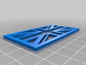 bandera de la unión plantilla La impresión en 3d 3d print model - Mito3D