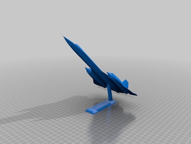 lockheed sr-71 blackbird vehículos pantalla jet skunk works el sigilo 3D print model - Mito3D