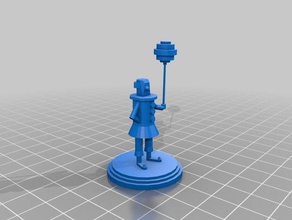 low poly clown people figure lowpoly 3d print model - Mito3D