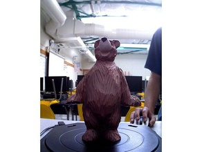 wood bear scans & replicas makerbotdigitizer scan 3d print model - Mito3D