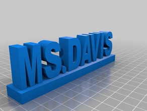 plaka isim işaretler ve logolar 3d print model - Mito3D