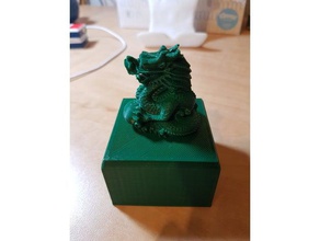 Çin imparatorluk ejderha mühür görevini cennet İmparator heykeller 3d print model - Mito3D