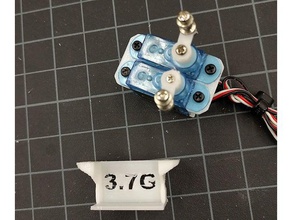 37 gram double micro servo mount r c véhicules 3d print model - Mito3D