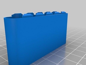 aaa battery case x6 containers customized 3d print model - Mito3D