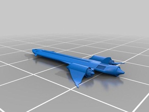 singola fase orbita fisica & astronomia velivolo aerospike hypersonic piano ramjet razzo spazio spaceplane astronave ssto a velocità supersonica 3d print model - Mito3D