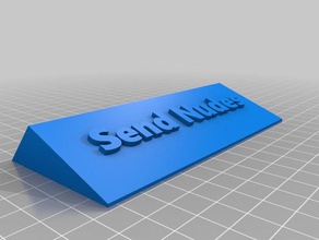 enviar desnudos signos y logotipos 3d print model - Mito3D