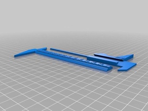 slim calipers depth gauge cm 3d printing 3d print model - Mito3D
