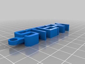 vapor keychain4 organización personalizado 3d print model - Mito3D