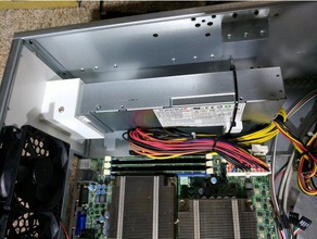 1u flex alimentation atx cas ordinateur mont bloc d'alimentation 3d print model - Mito3D