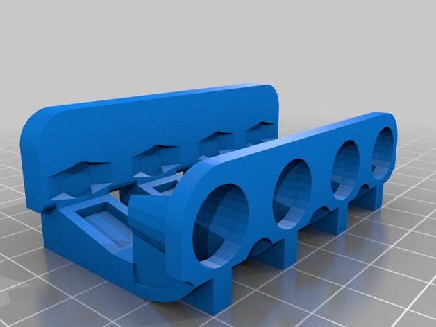 magnético rack eppendorf de 1,5 ml tubos La impresión en 3d tubo laboratorio el 3D print model - Mito3D